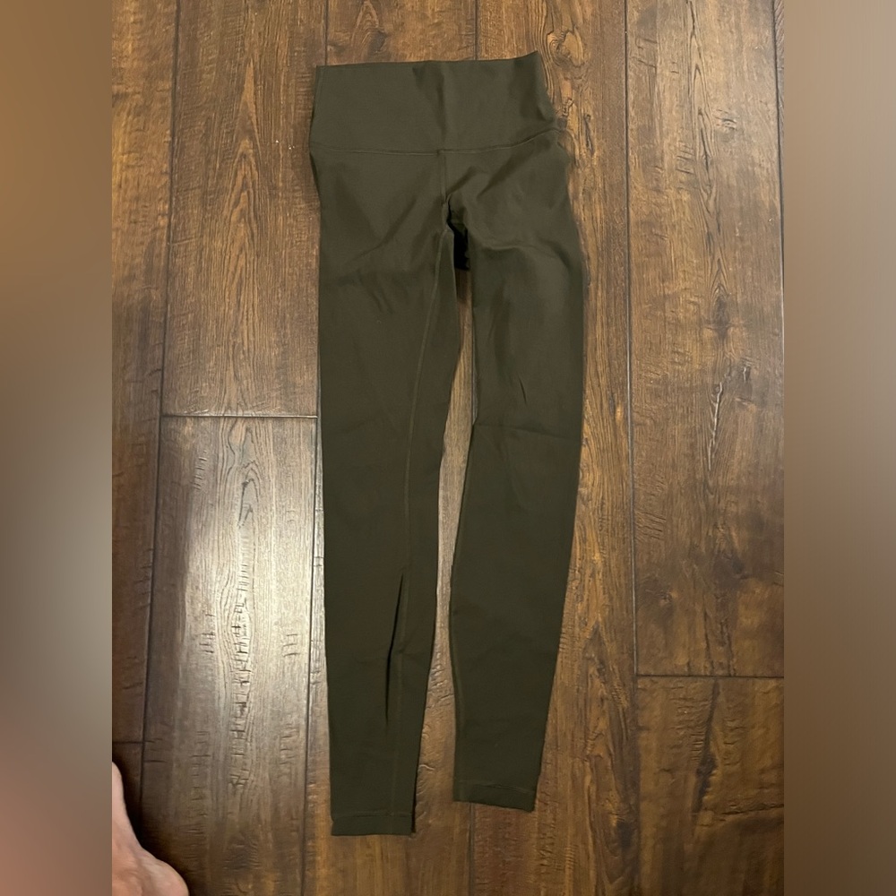 Olive green LULULEMON leggings size 4